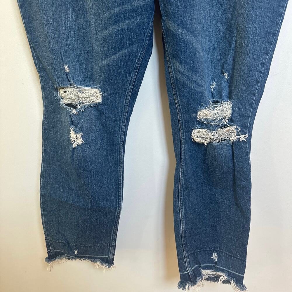 Abercrombie & Fitch The Skinny High Rise Distressed Size 22 L Long Length - Picture 4 of 6